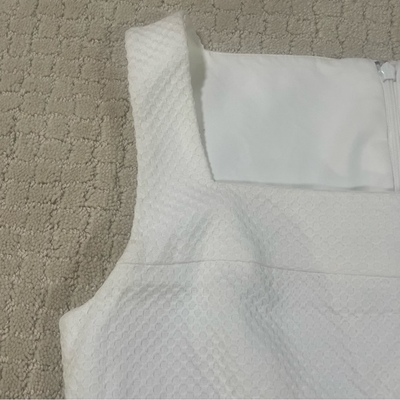 Tori Burch White Waffle Textured Pocket Dress Size 2 - Picture 5 of 8